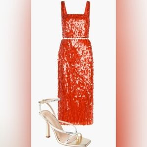 NWT SHOEDAZZLE Sequin Top & Skirt Set